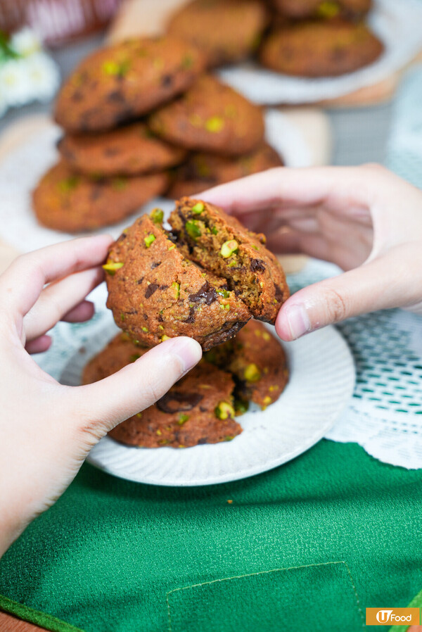 開心果朱古力美式曲奇｜外脆內軟／半溶朱古力／香脆果仁 