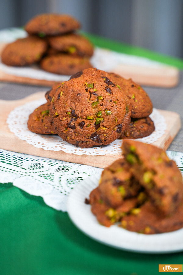 開心果朱古力美式曲奇｜外脆內軟／半溶朱古力／香脆果仁 