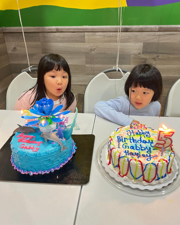 王祖藍李亞男兩囡囡一同慶生 王祖藍李亞男兩囡囡一同慶生