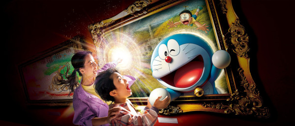 大阪環球影城再度聯乘《多啦A夢》，打造首個《多啦A夢》電影的原創4D遊樂設施體驗——「多啦A夢4D藝術冒險～大雄的繪世界物語～」。（圖片來源︰日本環球影城官網）
