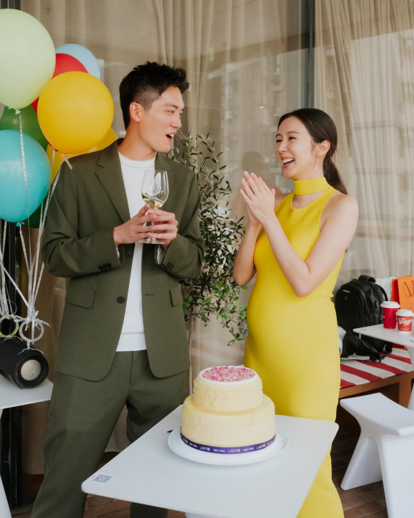 麥明詩慶祝生日挺巨肚同框合照何依婷 原來二人有同一位「經手」男藝人