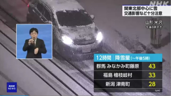 遊日注意｜入冬最強寒流吹襲日本 關東地區恐迎來警報級大雪 東京降至3度 