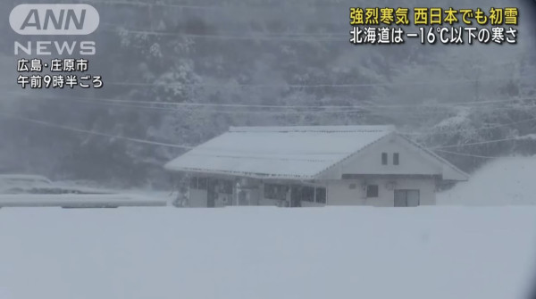 遊日注意｜入冬最強寒流吹襲日本 關東地區恐迎來警報級大雪 東京降至3度 