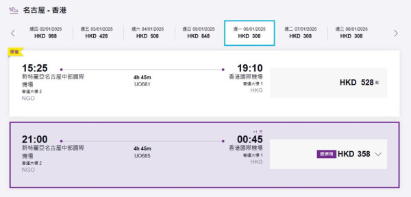 HK Express突發優惠！日本跨年機票飛東京/大阪/福岡　連稅$2000以下包20kg行李