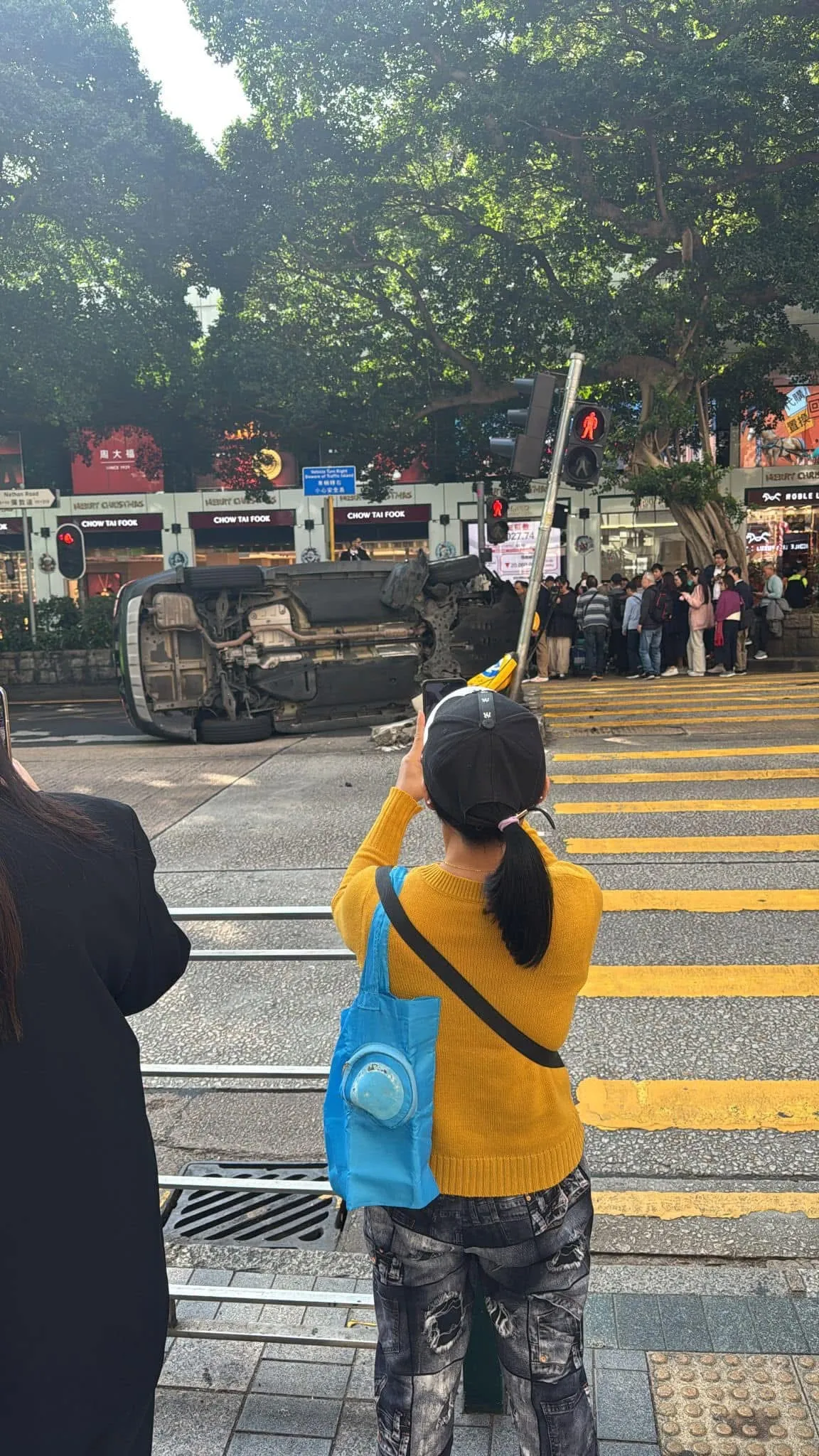 江若琳尖沙咀撞車（網上圖片）