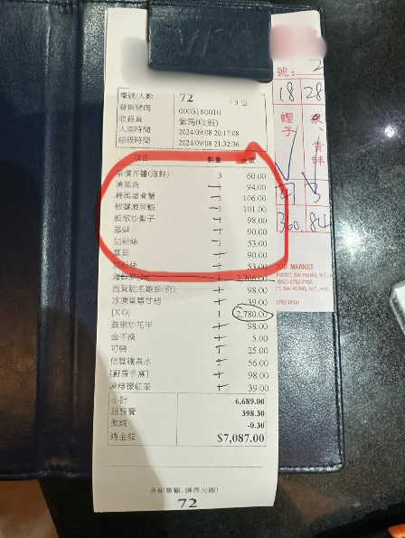 男子西貢食海鮮$7000埋單！驚揭一項收費近5千疑被劏？網民撐店家合理 ?