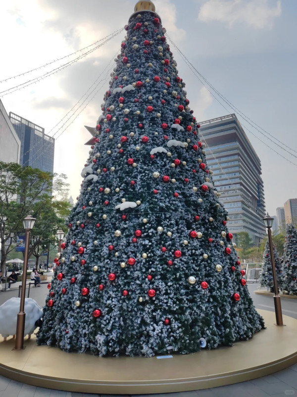 東莞聖誕氣氛好過香港？巨型打卡聖誕樹/市集人山人海 網民：擠不進去 