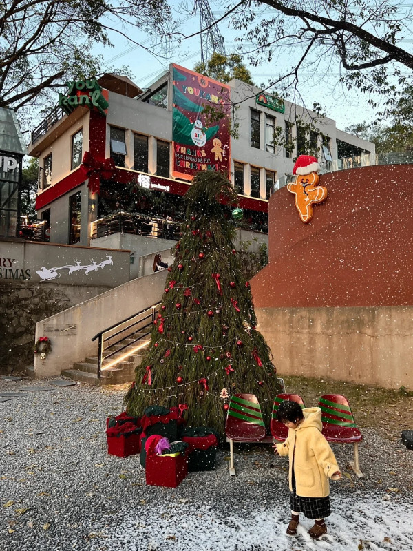 東莞聖誕氣氛好過香港？巨型打卡聖誕樹/市集人山人海 網民：擠不進去 
