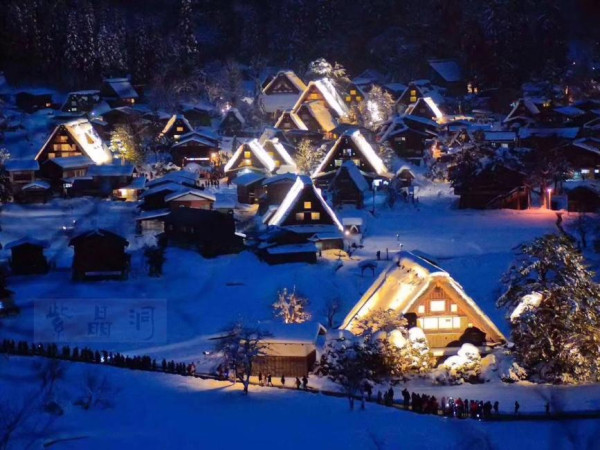 合掌村點燈（圖片來源︰KKDAY）