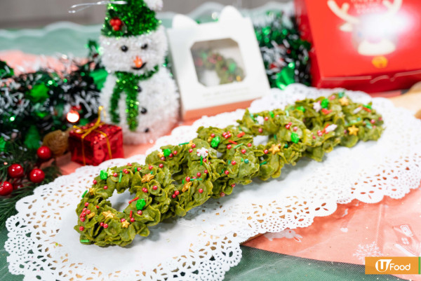 簡單3步聖誕派對小食食譜   脆脆粟米片聖誕花環／免焗免開火！