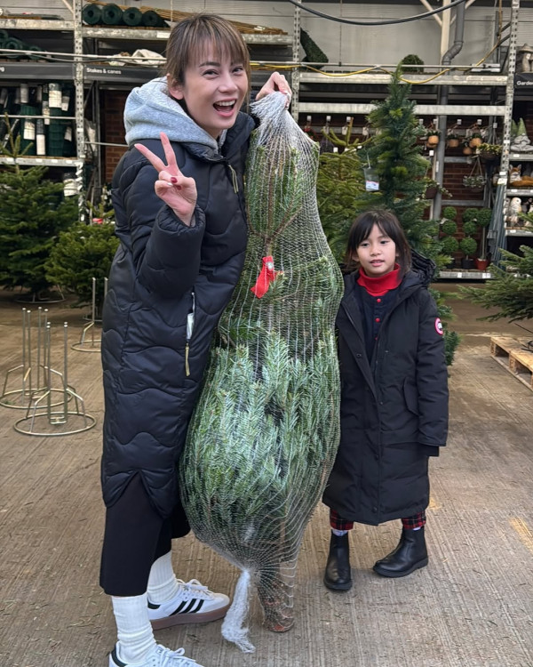 41歲女星移英後過首個聖誕 孖小朋友佈置聖誕樹勁溫馨