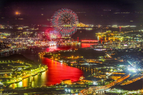 日本新三大夜景第一名北九州市（圖片來源：皿倉登山鉄道株式会社）