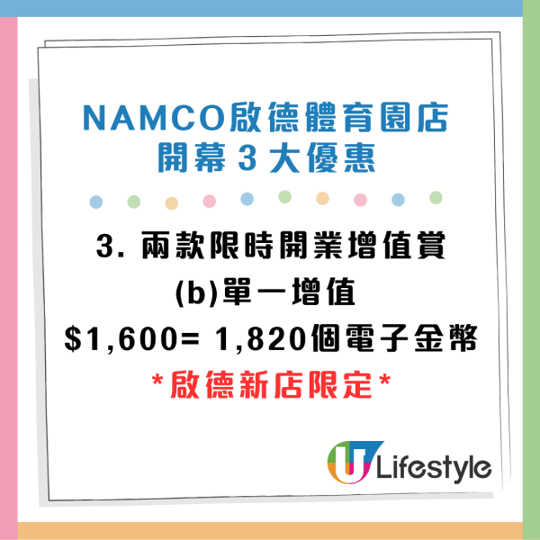 NAMCO進駐啟德體育園！3大開幕優惠！Chiikawa景品／獨家限定景品／4款日本人氣新機！