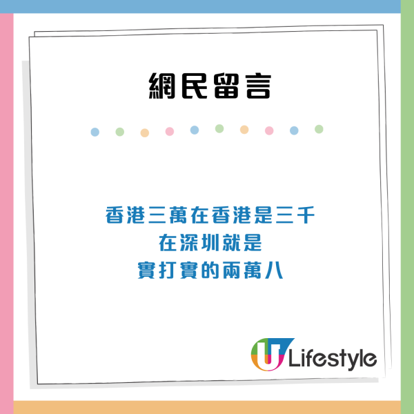 消費水平大降級? 中港兩地薪資水平大比較 網友：香港月入3萬等於內地呢個數