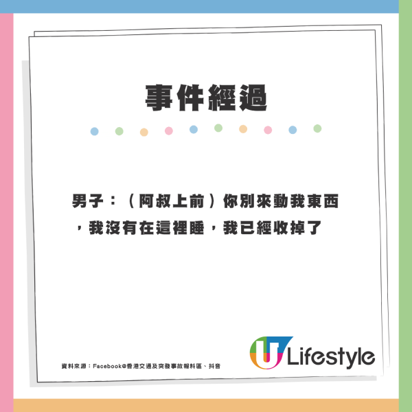 內地男屋邨紮營露宿遭驅趕！反嗆「睡你家裡了嗎」阿叔1句秒回獲網民力撐