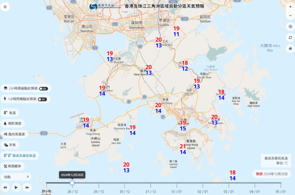 除夕元旦日間和暖！天文台料季候風今晚增強 周未最低氣溫14度