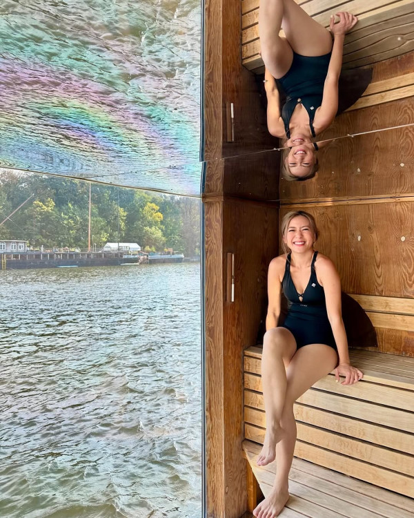 德國潮什麼｜「旅遊達人」梁芷珮曬絕密泳裝照 橙色比堅尼盡顯弗爆身材 