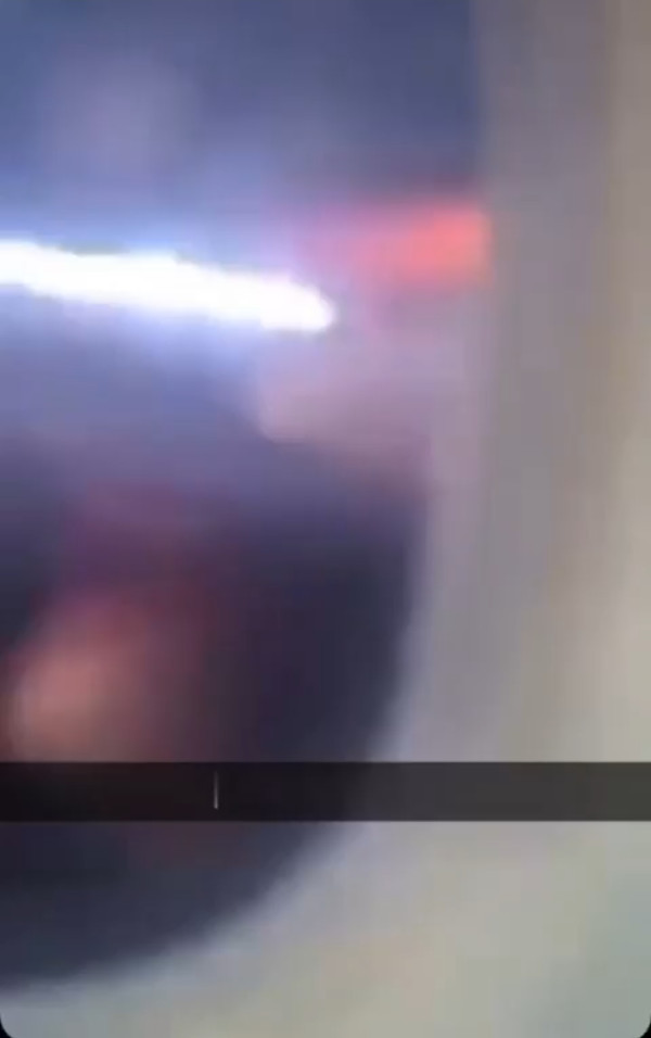 加拿大航空飛機降落時起火 恐怖現場片段曝光！窗外一片火光 