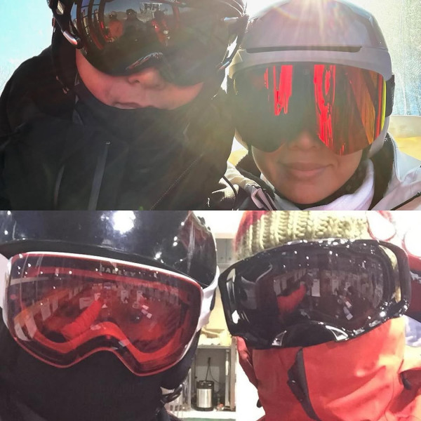 胡杏兒李乘德內地滑雪慶祝結婚9周年 一家五口坐經濟艙獲讚貼地