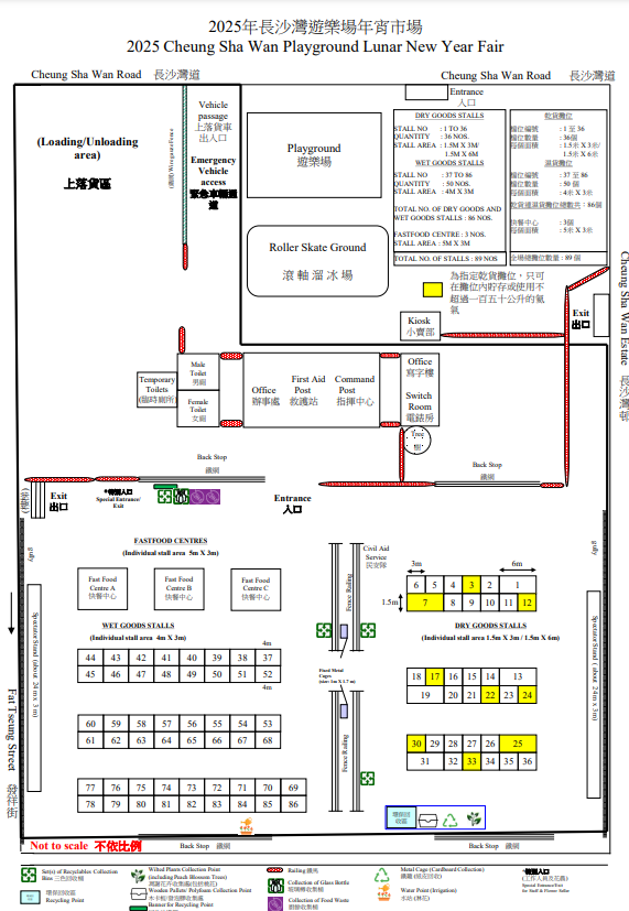 長沙灣遊樂場年宵市場2025（圖片來源︰食環署）