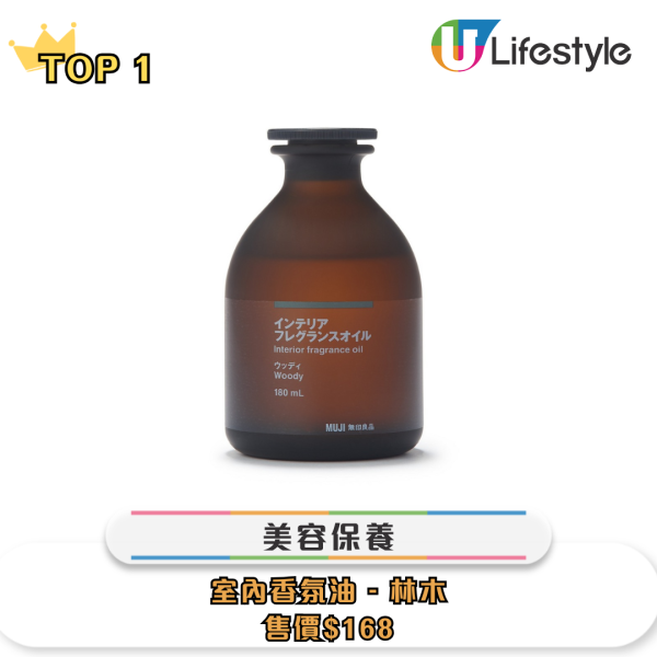 來源:MUJI無印良品官網 日本MUJI最新年度10大熱賣排行榜!最平只需港元