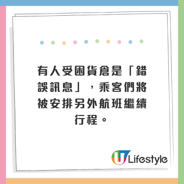有片｜飛機一度傳出詭異敲擊聲 高空3萬呎疑有人困貨倉 緊急降落檢查結果驚人 