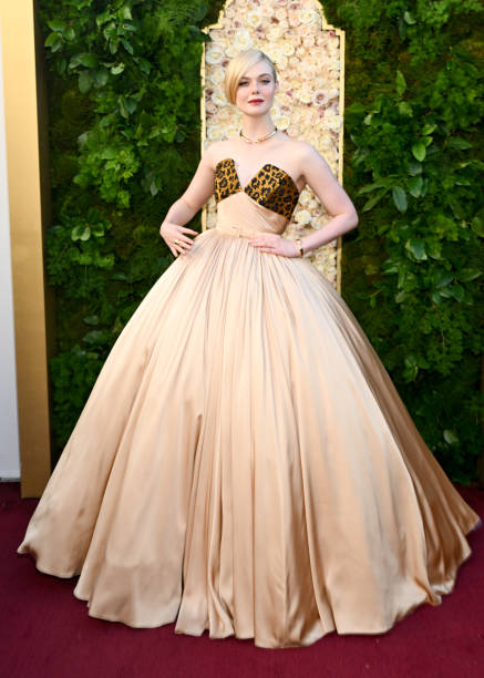 Elle Fanning2025金球獎紅地毯盛況（圖片︰gettyimages）