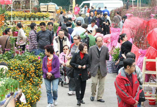 旺角花墟年宵花市（資料圖片）