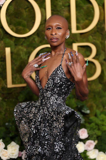 Cynthia Erivo 2025金球獎紅地毯盛況（圖片︰gettyimages）