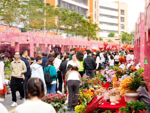 往年寶安區花市（圖片來源：美麗寶安微信公眾號）