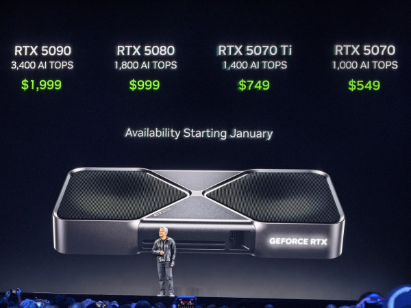 【CES 2025】NVIDIA RTX 50 系列正式發佈 ！Blackwell 新架構效能翻倍、AI 技術新里程碑 ！