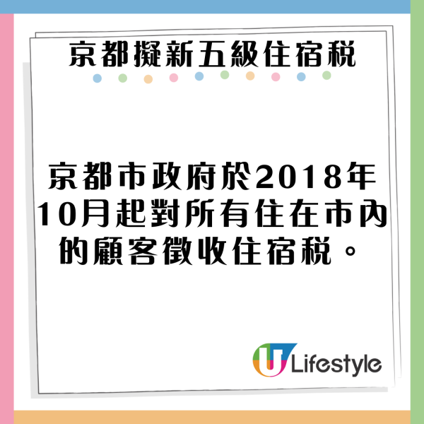 遊日注意｜京都擬新五級住宿稅制 新稅額上限每晚1萬日圓 最快下年實行 