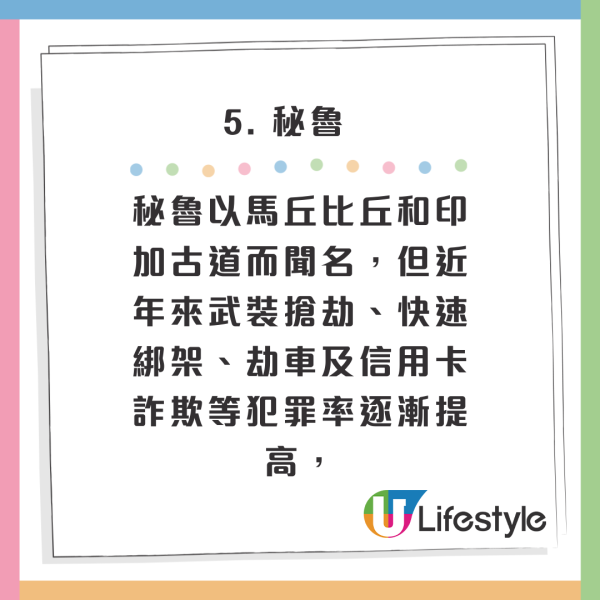 旅遊注意｜專家列全球最危險10大國家！恐有生命危險！泰國緬甸沒上榜 