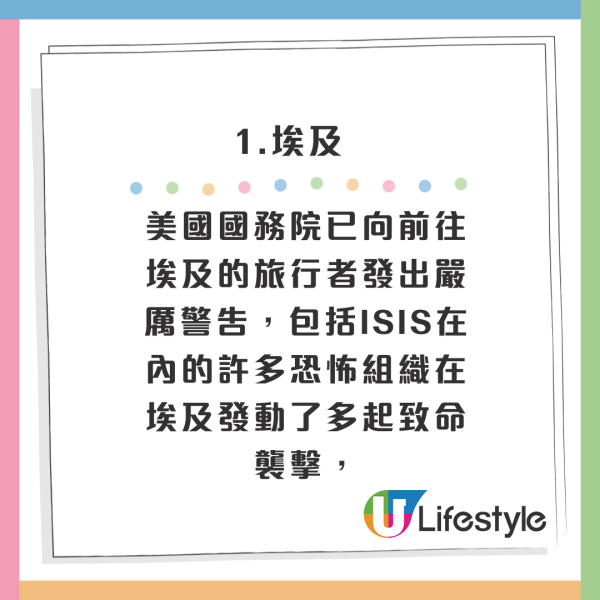 旅遊注意｜專家列全球最危險10大國家！恐有生命危險！泰國緬甸沒上榜 