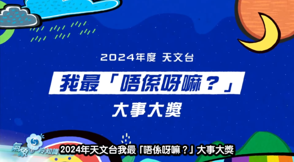 天文台頒獎典禮回顧2024天氣大事 代號《濕玻璃》、《Hot Hot OK？》惹爆笑