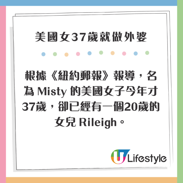 37歲美女甜曬升級做外婆！15歲誕大女為4女之母！全家極高顏值引熱論 
