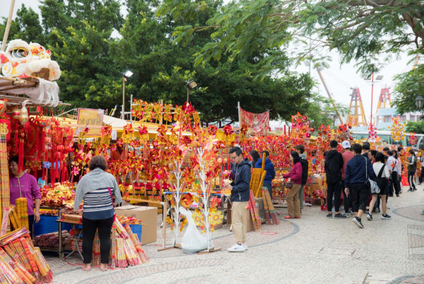 澳門臨時神香風車攤檔(圖片來源︰澳門旅發局) 澳門臨時神香風車攤檔(圖片來源︰澳門旅發局)