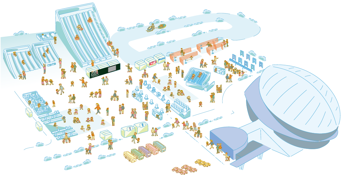 TSUDOME會場室外地圖（圖片來源：さっぽろ雪まつり）