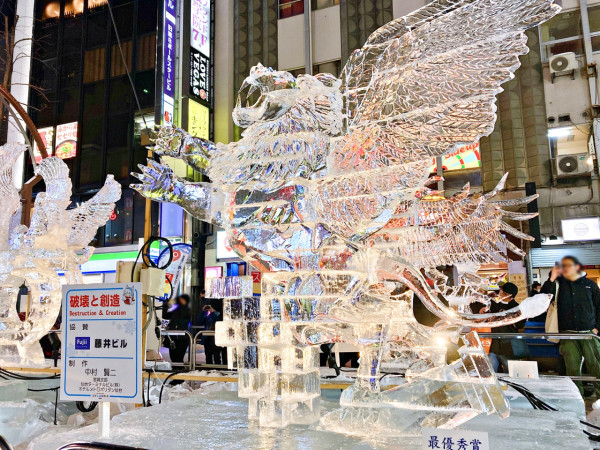 薄野會場冰雕（圖片來源：さっぽろ雪まつり）