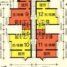 房屋署東熹苑樓宇平面圖。