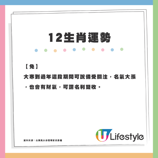 大寒2025｜龍蛇年交會12生肖運勢解析！呢個生肖有機會「暴富」？