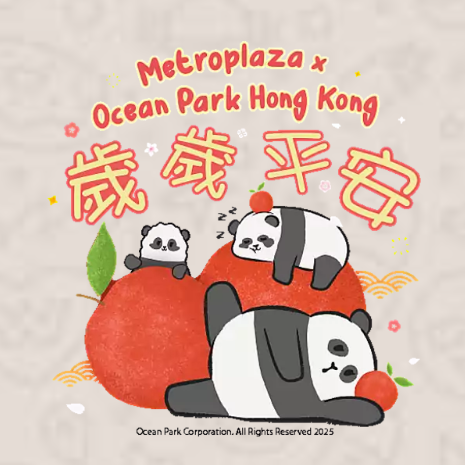 熊貓「蘋」安慶新年（圖片來源︰Whatsapp Stickers）