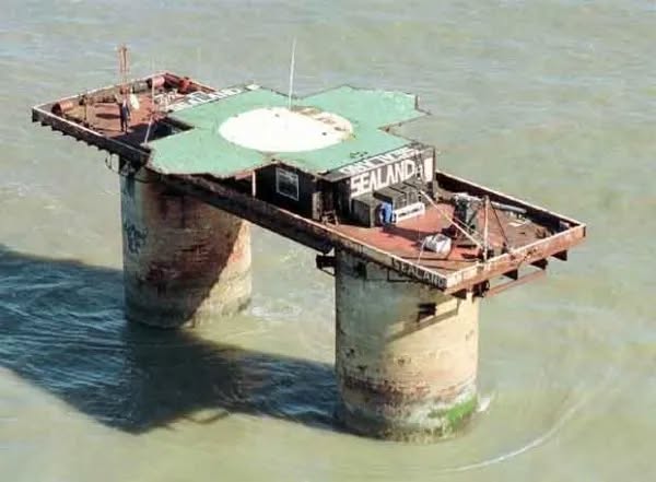 全國面積僅約550平方米（5,920呎），領土一眼睇晒！圖片來源：Principality of Sealand