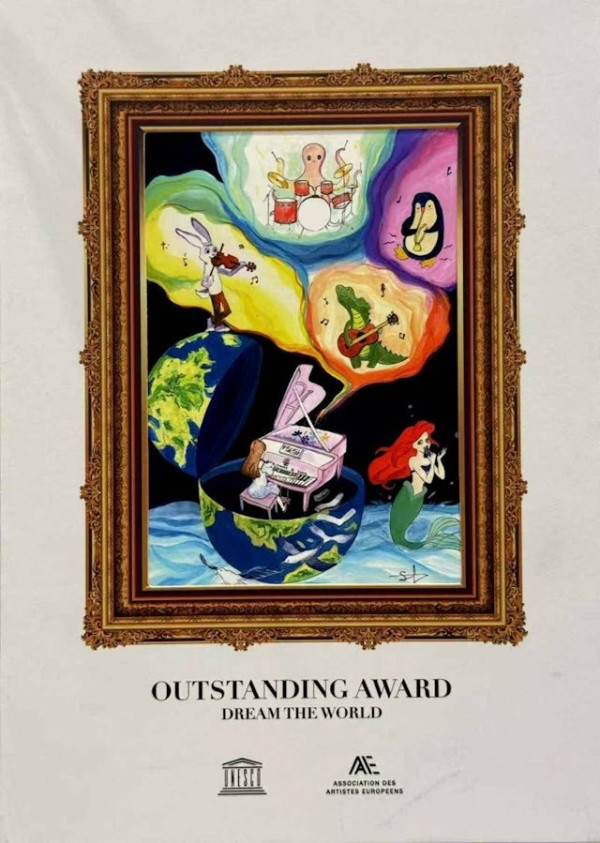 聲夢小花畫作於法國羅浮宮展出 趙紫諾年僅16歲!音樂藝術天份一樣高