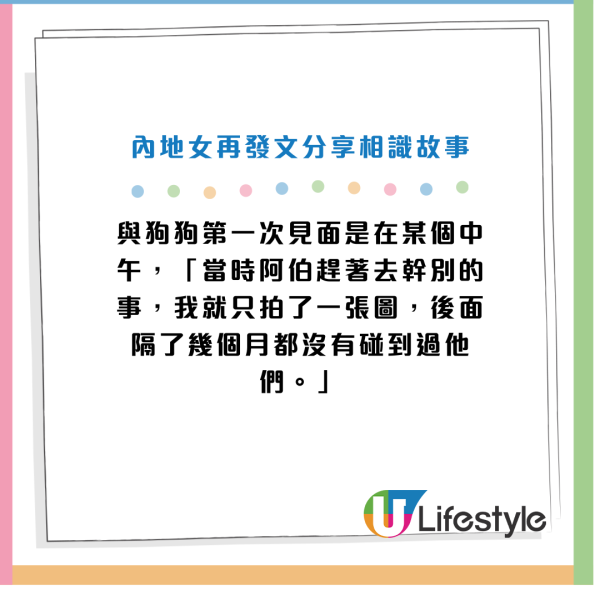 內地女玩狗狗譜中港忘年之交！獲熱心香港伯伯送金鏈賀新婚！感動網民：真心換真心