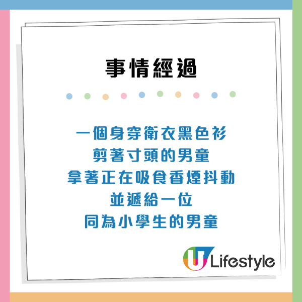 香港小學生籃球場吸煙影片瘋傳！吞雲吐霧極熟手！網民：壞過凱婷