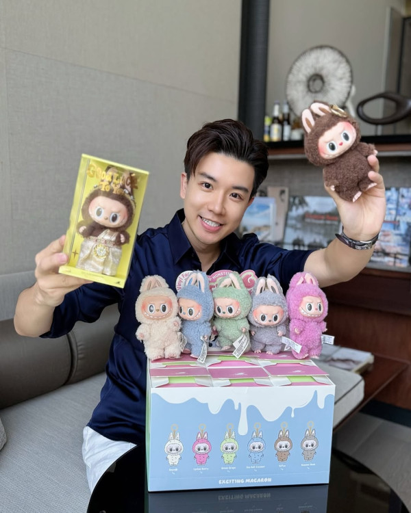 龔嘉欣「細佬」遊泰被提醒要小心 狂掃人氣公仔Labubu：抽中人生第一隻隱藏版 