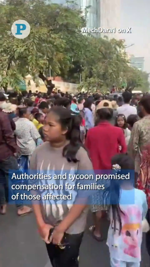 有片｜柬埔寨華人富商派利是引發人踩人 3千人爭奪每人77蚊利是 造成4死6傷 