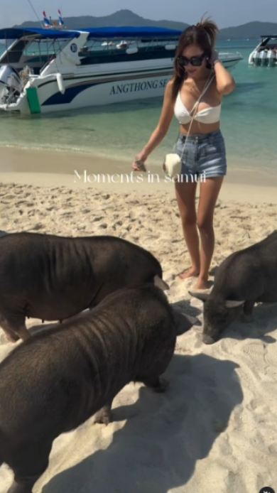 TVB小花27歲生日性感遊泰國 多套火辣戰衣上陣！大曬美胸長腿 