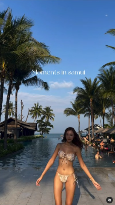 TVB小花27歲生日性感遊泰國 多套火辣戰衣上陣！大曬美胸長腿 